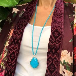KENDRA SCOTT Beatrix long necklace turquoise